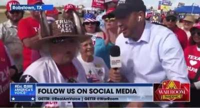 MAGA cult member says she drove 17 hours from TN to TX for her 30th rally: “He opened the people’s eyes to the corruption in this government. He did more than any president in the history of this country.
