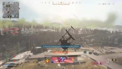 Fresh out of the gulag, two teammates down, being hunted by a trio with a bounty in a helicopter. Time for some Mandalorian maneuvers. Plus a bonus perfectly timed 