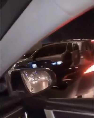 Casually seeing batman on the road, probably on his way to meet ras al ghul