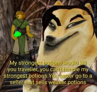 Le potion seller has arrived