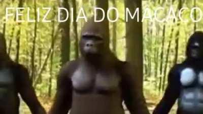 FELIZ DIA DO MACACO AMIGOS A PAZ DE DEUS