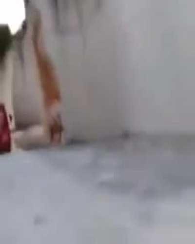 There is confusion when trying to guess whether this is a real truck or a realistic toy....!!