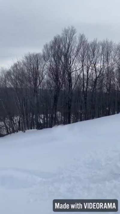 Huckfest at Okemo after the 45” storm (sorry for portrait)