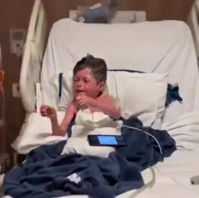 Mom got a call that her son woke up from a coma after 16 days