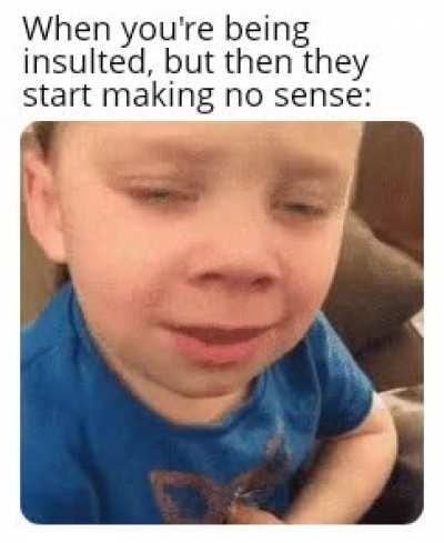 Like at least be sensible. 