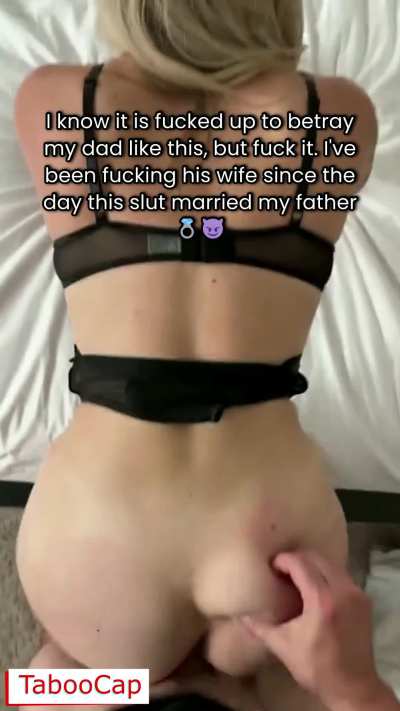 While My Dad Was Out on His Business Trip, I Fucked His Sexy Trophy Wife