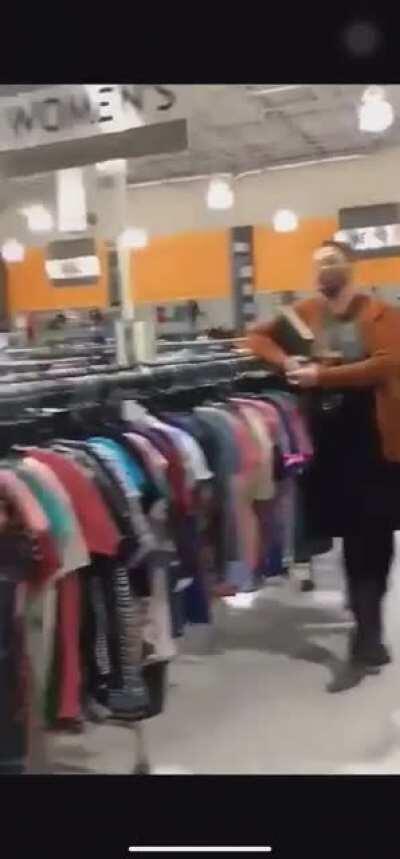 Anti-Maskers cackle at store workers while they fight for their Liberty