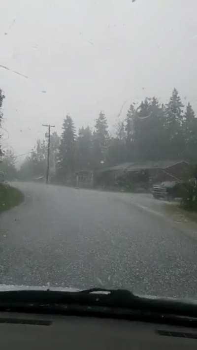 If it wasn't bad enough I have to work on a Saturday, and the job is an over flowing septic system, but now I need to work in this weather.