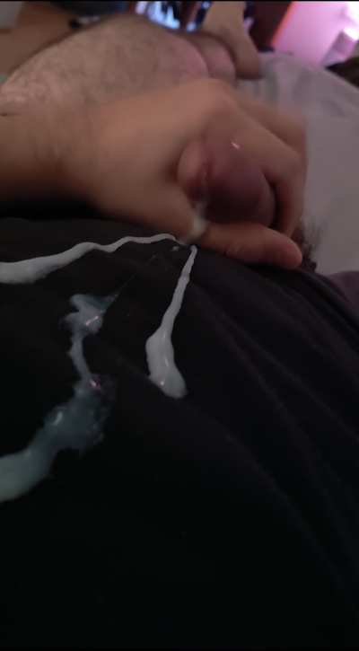 I came in my t-shirt, just a little