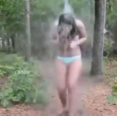 Ice Bucket Challenge made her wet
