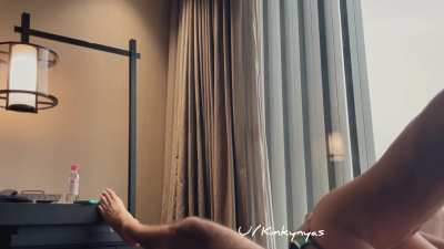 His bully shows me the view. 