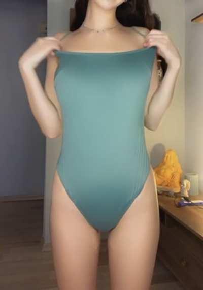 Full piece bathing suits are cute but it kinda hides my figure