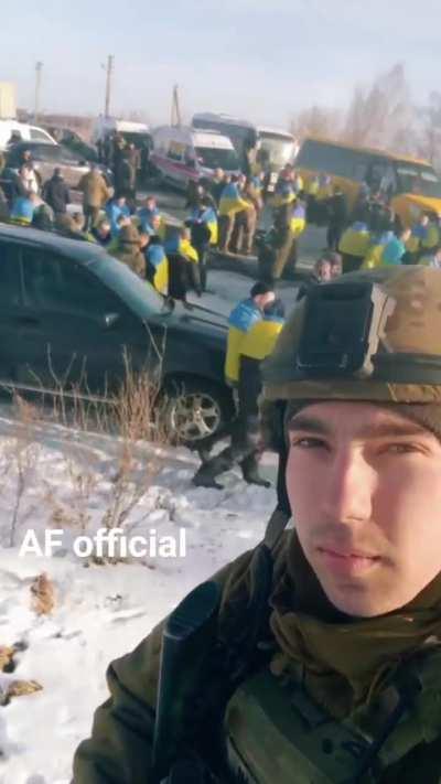 Heroes come home: Ukrainian POWs are back from the Hell of Russian captivity, on their own soil again after the recent prisoner exchange.