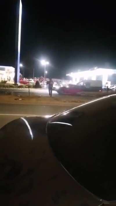 The hardest I've ever seen a car hit a person