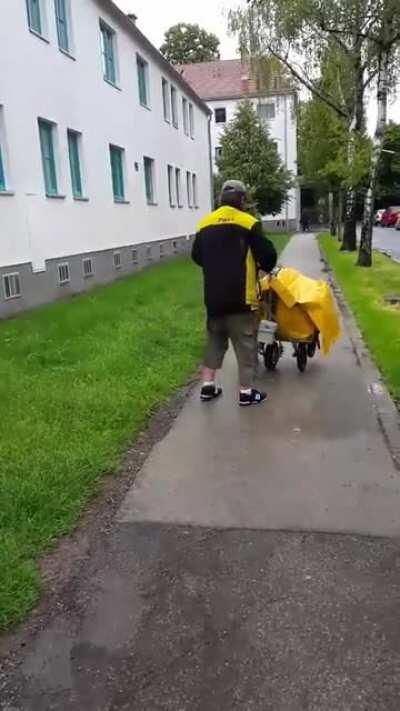 Just a little too much to deliver the mail