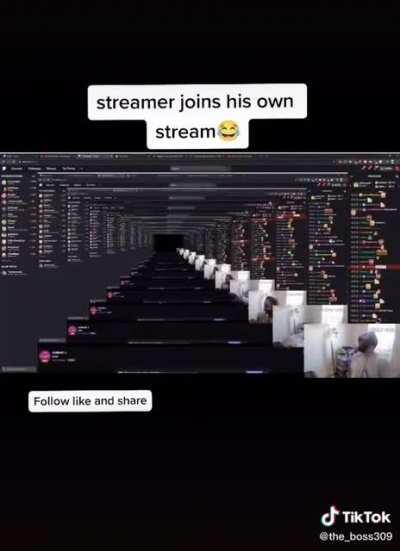 Streamer joins his own stream