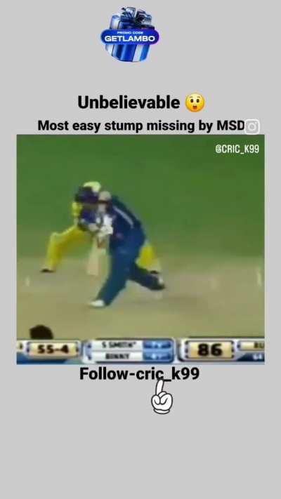 THALA proving nobody is perfect 🫡