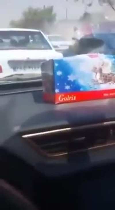 Israeli strike on drone factory in Iran caught live by driver