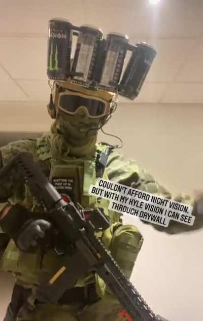 Heading to a MemeSim game this weekend, had to make some night vision cause I can’t afford real ones. Kyle’s vs Area 51 Guards