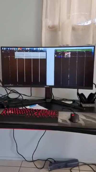 My friends brand new monitor.