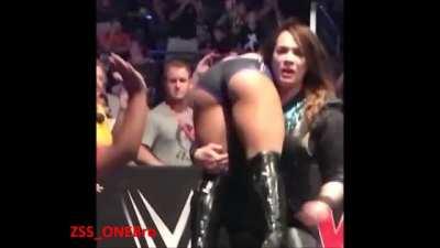 Alexa bliss unconscious and getting spanked by a kid I wish I was that kid