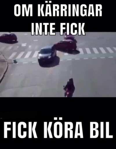 Kärringar ska inte köra bil😵