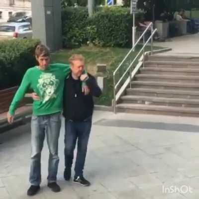 In Russia, stairs 360 flip you