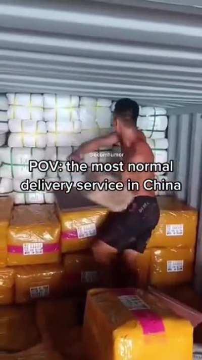 Chinese delivery service 😍🥵