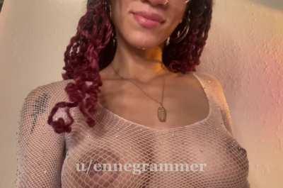 could I take your load on my tits?