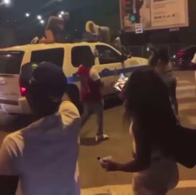 Twerking on a cop car