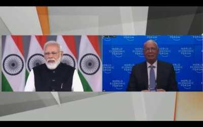 A Viral Clip From The PM Modi's Speech At Davos Summit