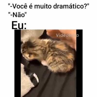 Dramático? Eu? Não.