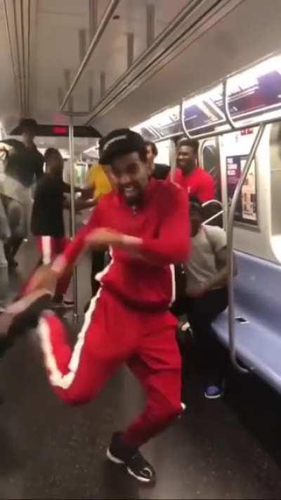 Not a fan of misuse of public transport but these mfs are smooth.