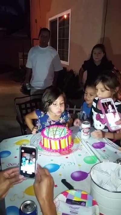...to faceplant their younger sibling in the birthday cake.