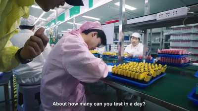 Worker at a disposable vape factory tests up to 10,000 vapes a day