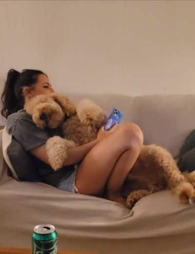 He forgets all about me whenever there's a girl around 