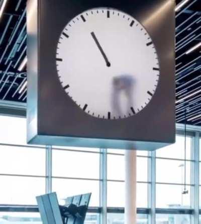 Digital Clock @ Amsterdam Airport Schiphol.