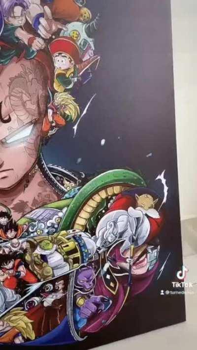 Wanna see the color version of the Majin Vegeta art? Here it is.