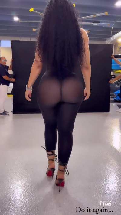 Damn, Ari. She filling that up 