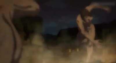 Eren playing wii sports