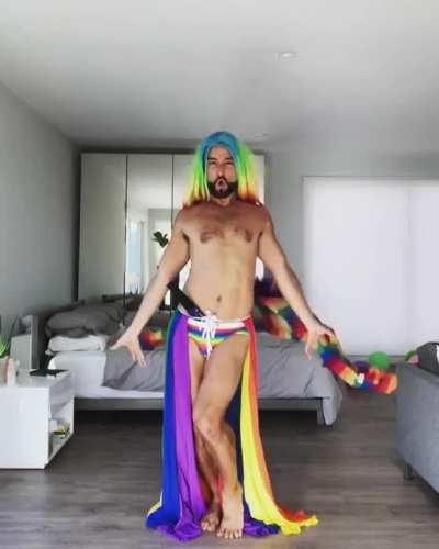 Every Pride Month, Tumblr users reblog this video of Mark Kanemura doing a Pride Dance