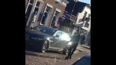 polish guy fights with cops