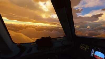 It's so peaceful up here