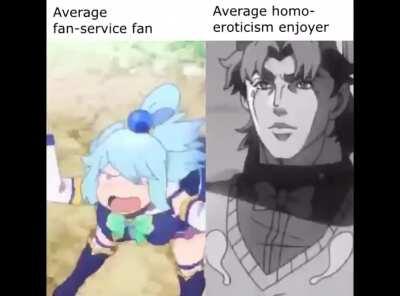 Gentlemen I do believe JoJo's Bizarre Adventure may be construed as having homosexual undertones 🧐