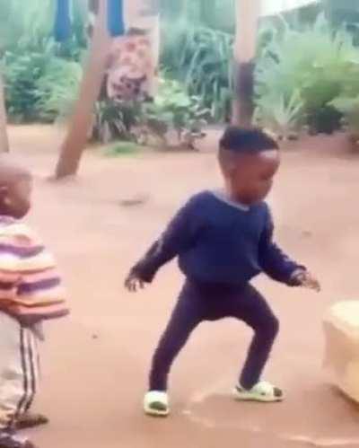 Kids discovering weapons