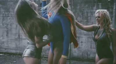 Supergirl in trouble