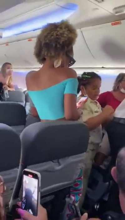 Suíços discutindo em vôo