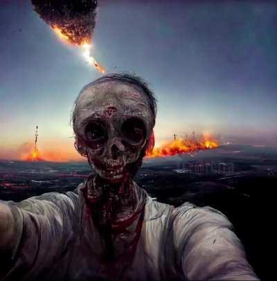 Нейросеть DALL-E 2 сгенерировала картиночки по запросу «последнее селфи, сделанное на Земле». Хорошего вам вечера.