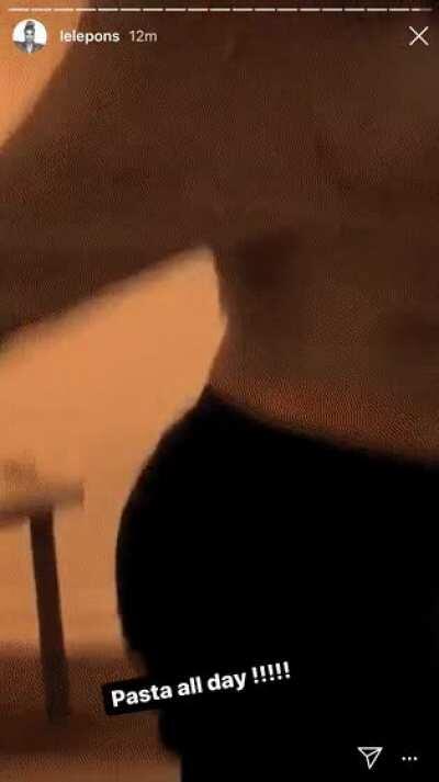 Lets hope she eats more pasta lol