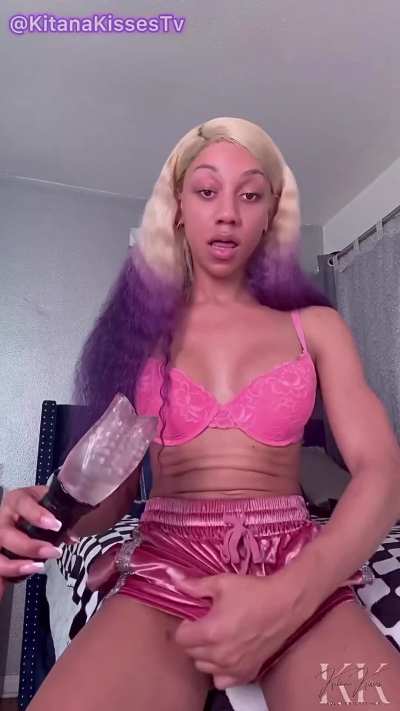 she should be using your mouth, not a toy